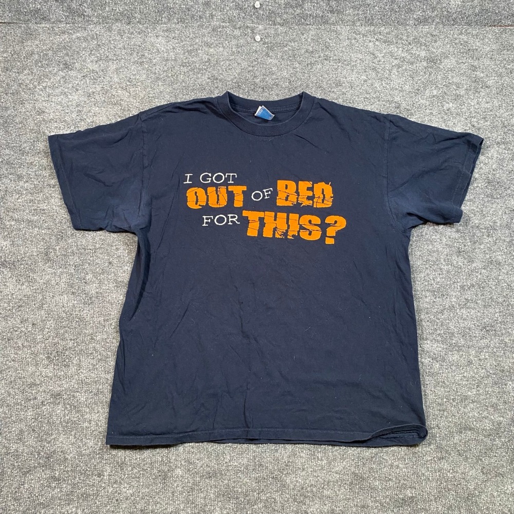 Tennessee River Mens XL Navy Blue I Got Out Of Bed For This Funny Graphic Tee